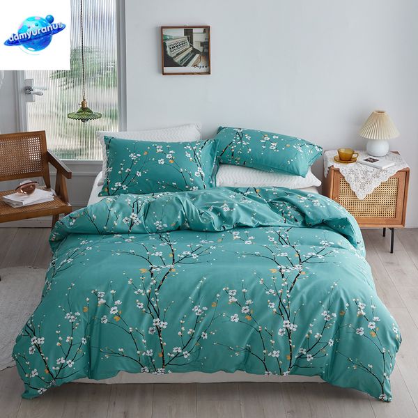 ddmyuranus 3Pieces Queen King Full Size Duvet Cover Bedding Set Flower Tree Branch Blossom for Bed cover set bedding