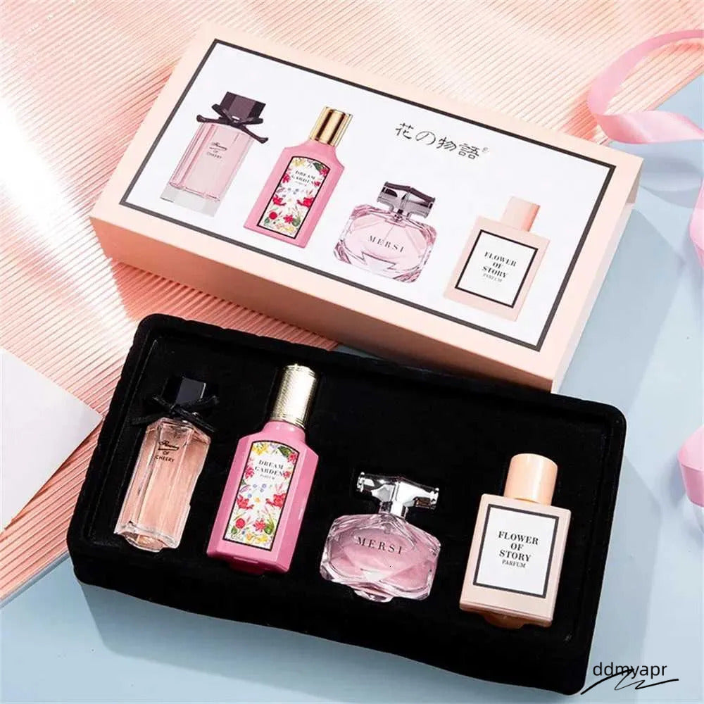 High Quality Women Perfume 110Ml Gift Box Four Piece Set Eau De Parfum Floral Scent Lasting Fragrance Perfumes Mujer Originalesxj250530 ddmyapr