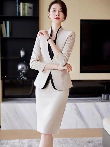 Elegant Women Business Suits with Jackets Coats and Skirts OL Styles Formal Women Office Ladies Professional Blazers Career Sets 241120