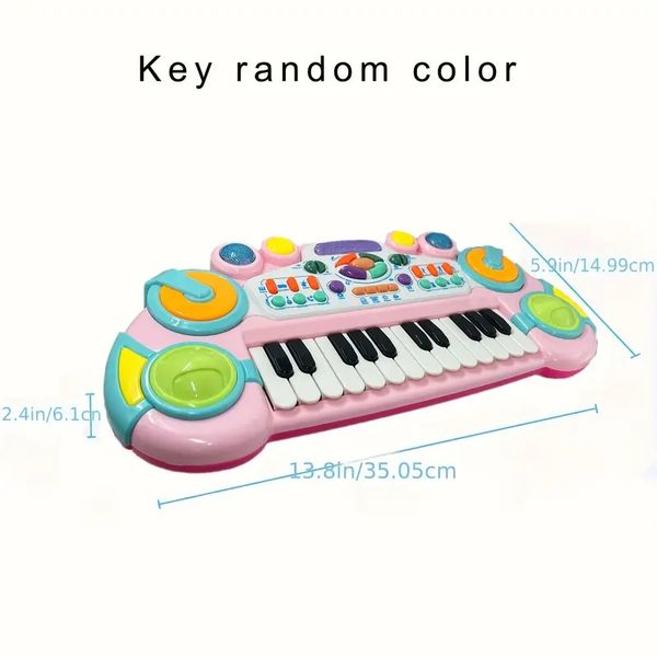 Girls&#039; Musical Gift: Complete Children&#039;s 61-Key Electric Piano Keyboard Starter Kit for Ages 1+ to Teens