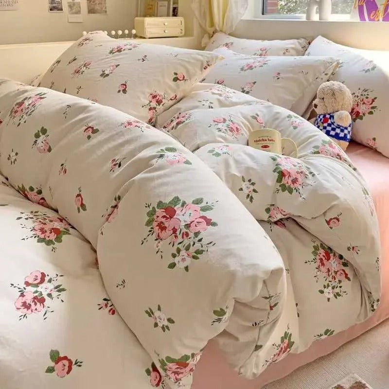Solid Embroidered Bedspread Quilt Set 3pcs Quilted Bedding Cotton Quilts Bed Covers Pillowcase Blanket King Queen Size Coverlets 252033 TTZZ2