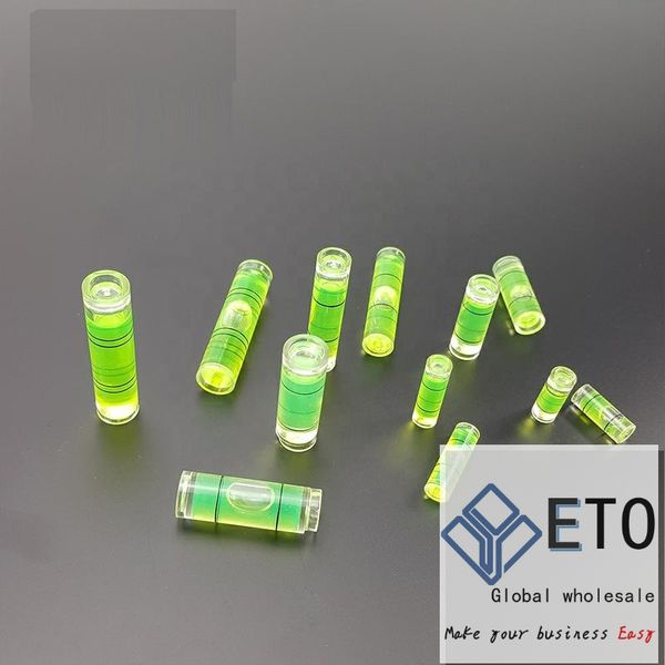Liquid Level Measuring Instruments Plastic Tube Level Bubble Spirit level Bubble Inclinometer Gauge for Photo Frame 9.5x25mm