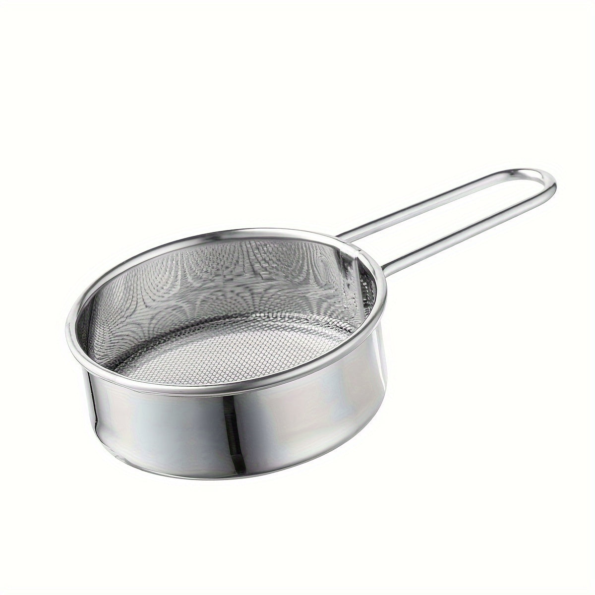 TEMU 1pc Stainless Steel Fine Mesh Sifter, Powder Sieve For Matcha, , Coffee, Flour, And Powdered Sugar, Kitchen Essential Tool
