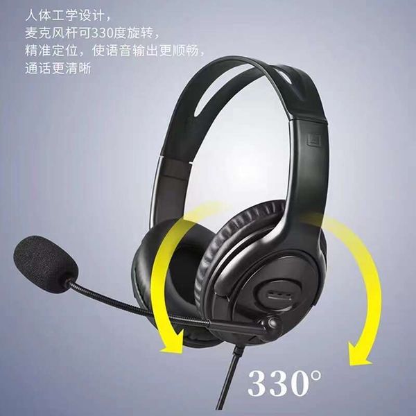 Headphone headset for telephone calls