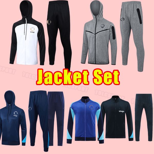 Long sleeve CFC soccer tracksuits STERLING Cucurella KOULIBALY ZIYECH PULISIC MOUNT KANTE HAVERTZ WERNER CHILWELL 2024 Chukwuemeka 2025 trac