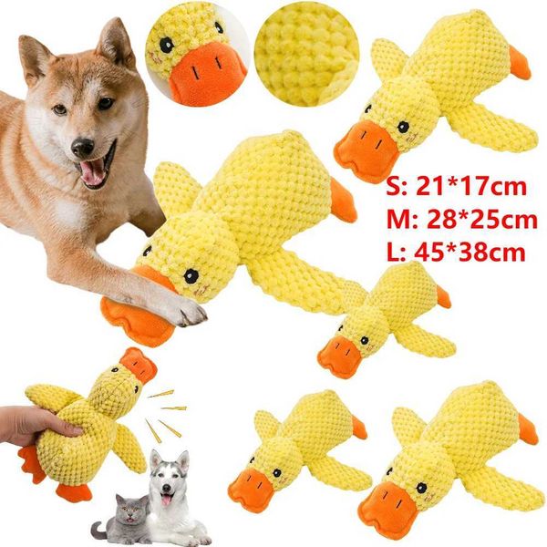Dog Calming Duck Sound Toys Pet Plush Toy with Quacking Sound Calming Duck Dog Toy Dog Stuffed s Chew Toy for DogsT250113