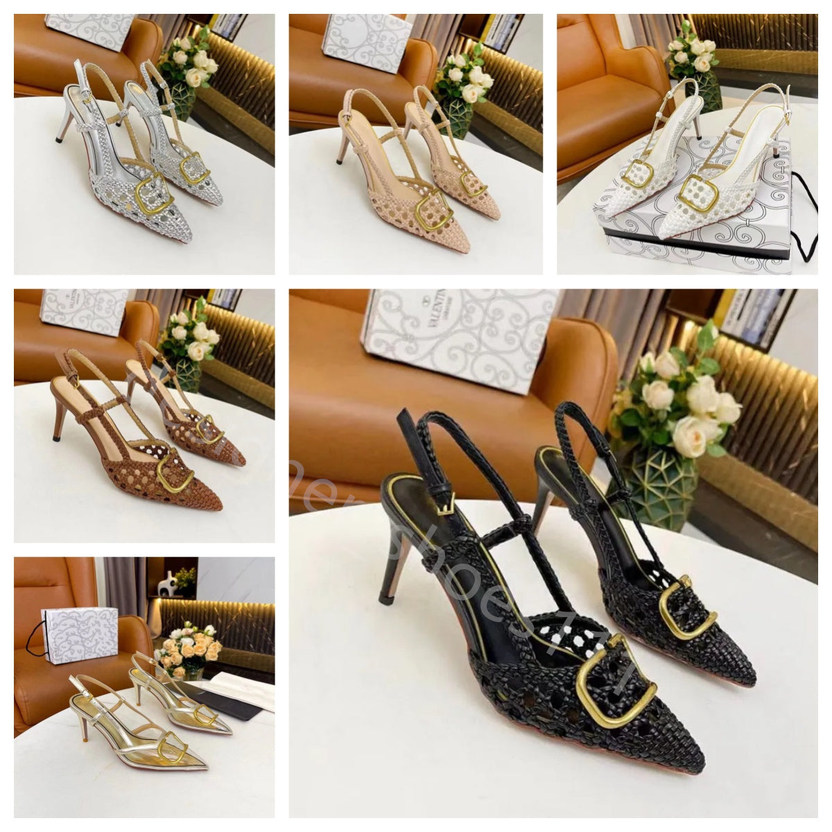 new sandals designer high heels womens sandals Genuine Leather Straw hollow breathable dew with fashion outdoor casual shoes stilettos shallow beach