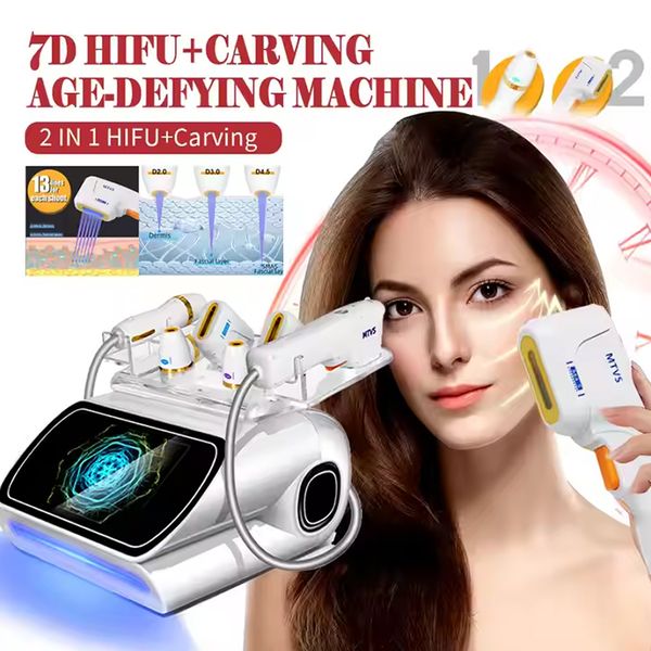Ultramax 2-in-1 7d Hifu skin whitening Collagen Stimulation Cartridges Smas Vmax aging-defying face lift Equipment