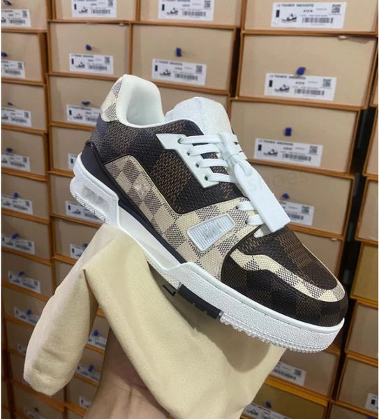 Sneakers men shoes women 2024 luxury shoes spring casual lace-up round toe luxury shoe Italy sneakers classic Running Shoes Comfortable Brea