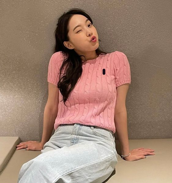 Short-sleeved T-shirt Short-sleeved Knitwear Short-sleeved Sweater Women&#039;s Knits & Tees Women&#039;s Tops & Tees Women&#039;s Clothing