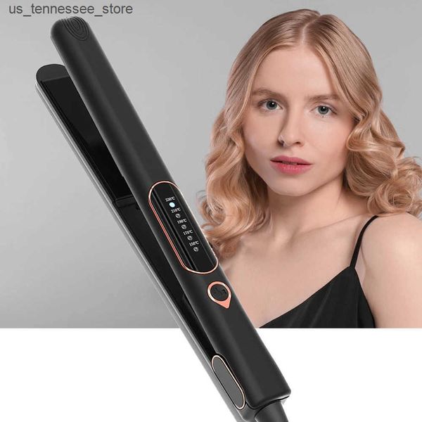 Hair Curlers Straighteners Hair Straightener Curler Professional Hair Flat Iron Tourmaline Ceramic Plate 450F Keratin Treatment Salon Stylin