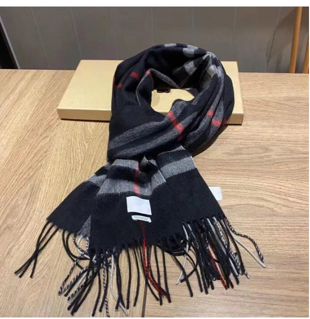New top Women Man Designer Scarf fashion brand 100% Cashmere Scarves For Winter Womens and mens Long Wraps Size 180x30cm Christmas gift B6685