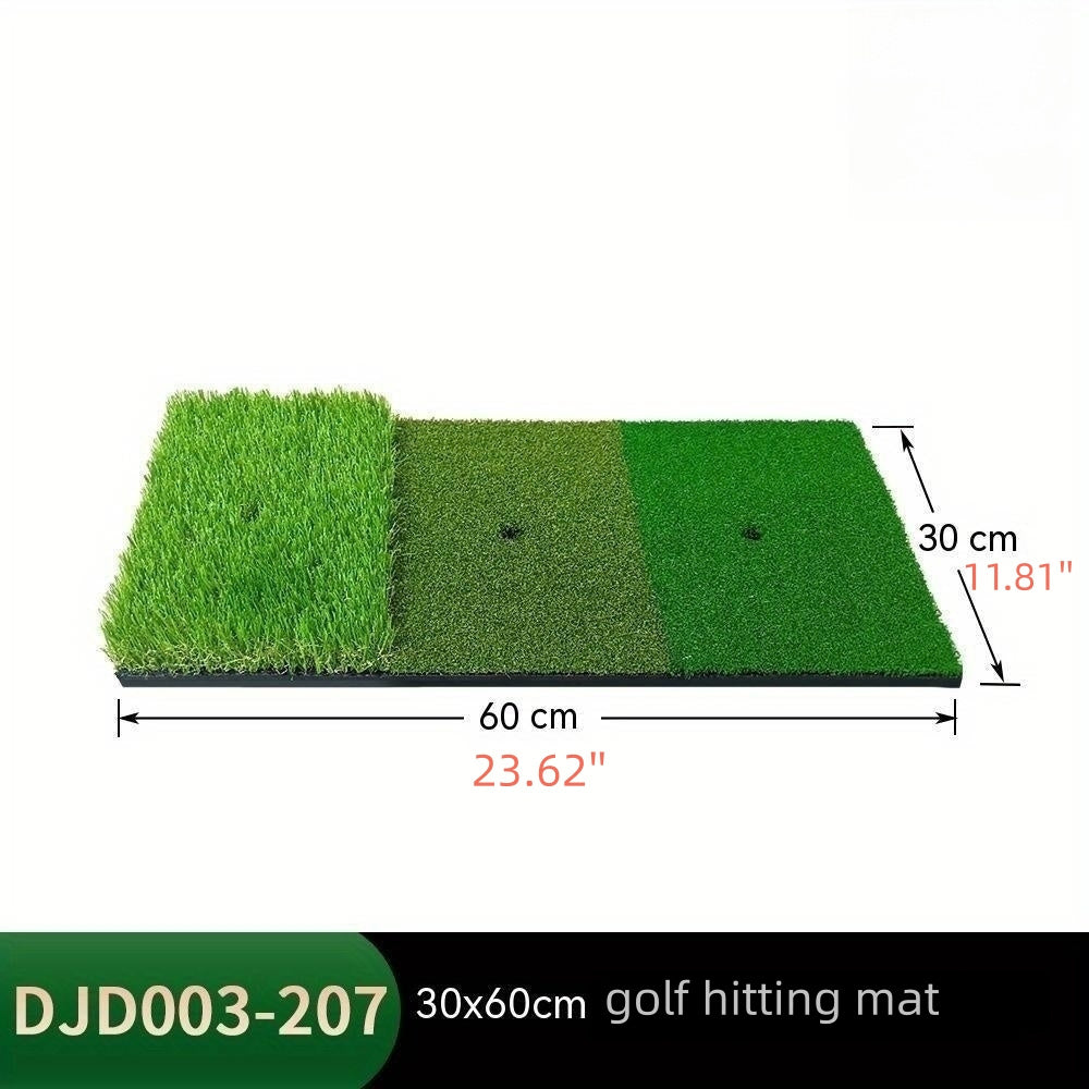 TEMU Pgm Master Indoor Practice Mat 30x60cm - Tpe Hitting Pad For Swing , Durable & Realistic Grass Texture For Consistent Performance, Indoor Golf