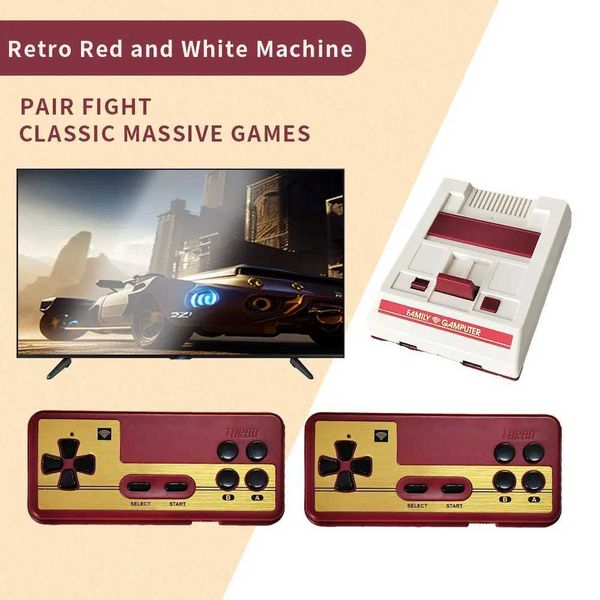 Portable Game Players G105HD 8bit video game console 500 builtin game console suitable for FCNES redwhite machines 24g wireless dual control