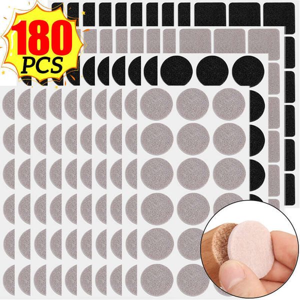 Seldhesive Furniture Pads Round and Square Legs Mat Anti-Slip Covers Household Chair Desk Sofa Leg Felt Protectors