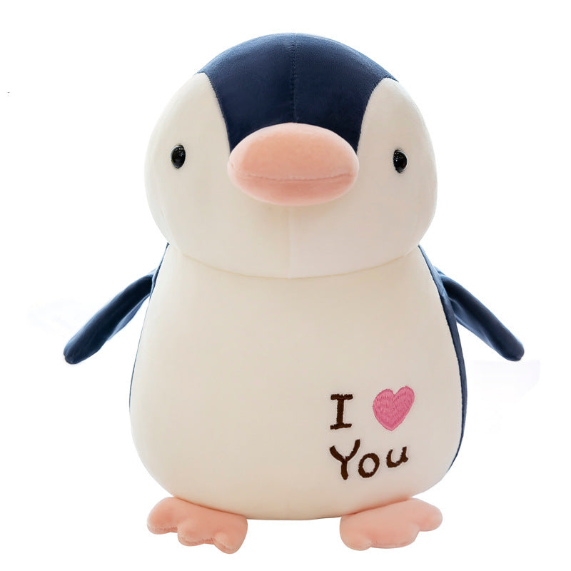 25-30-35-45cm Soothing Companionship Series Love Penguin Plush Toys Gifts Dolls Black,blue, Light Blue, Pink Cartoon Stuffed Animals