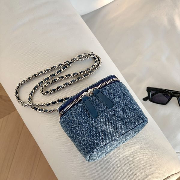 Denim Crossbody Bags For Women Gge Chains Shoulder Fashion Brands Box Bag Lipstick Coins Purses And Handbags