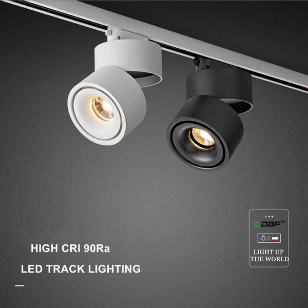LED Track Light Spot Downlight Foldable Ceiling Spotlight 7W 12W 15W 110V 220V Spots Lamp Clothing Shop Store For Home KitchensCL240730