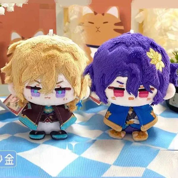 New 10cm Game Honkai Star Rail Plush Aventurine Dr. Ratio Cute Plush Cartoon Blade Dolls Bag Pendant Keychain Gift Y240907