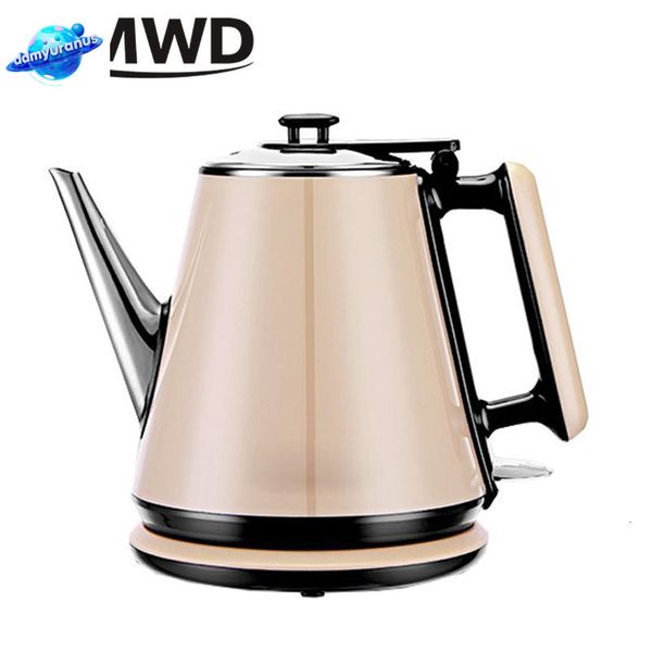 ddmyuranus DMWD Household Electric Kettle 1L Tea Maker Classic Coffee Pot Water Boiler Stainless Steel Office Heater Automatic Power Off