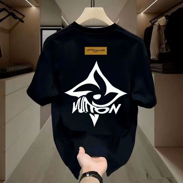 Summer new T-shirt Simple men women round neck casual short sleeve fashion trend letter T-shirt half sleeve wholesale clothing letter color