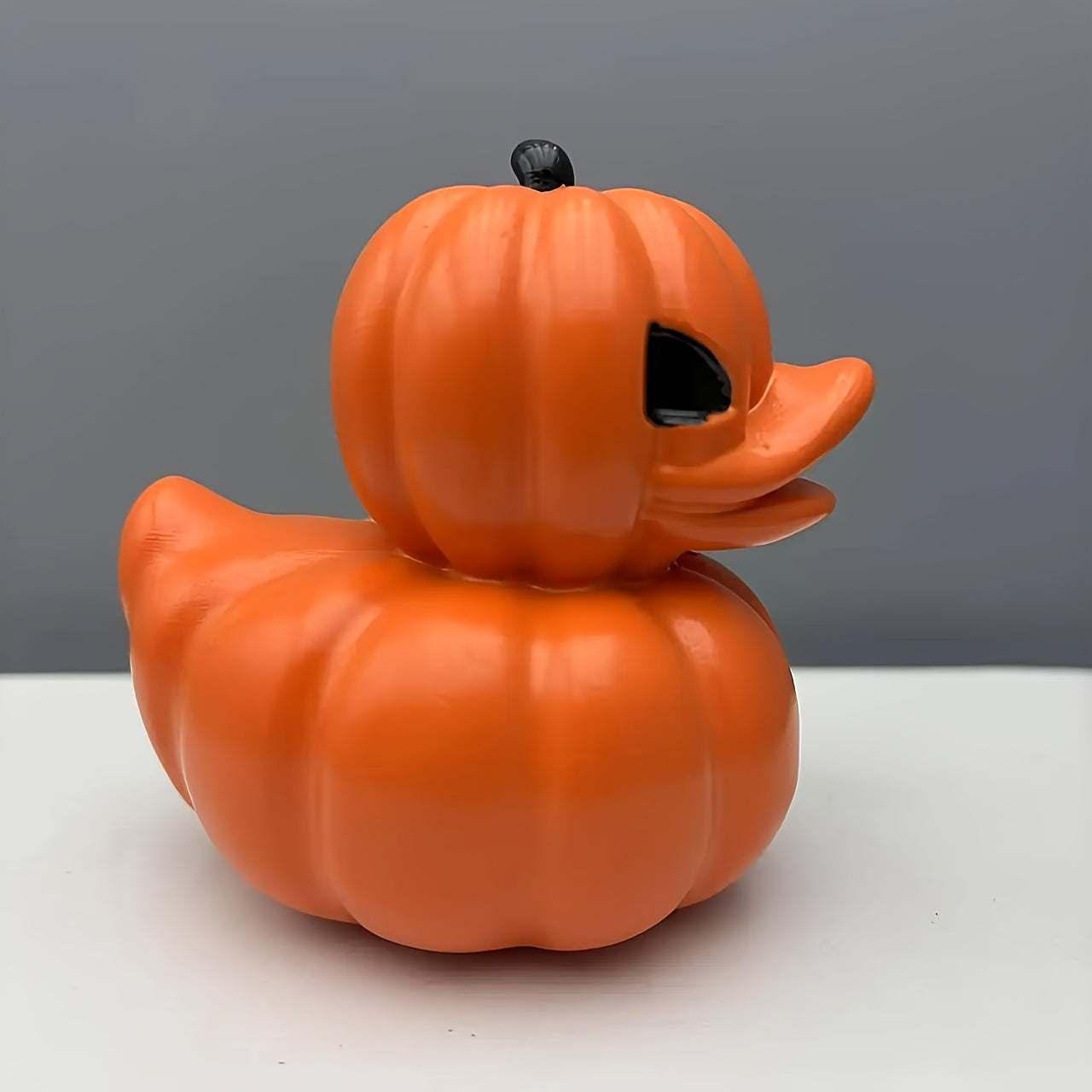 TEMU 1 Orange Pumpkin-shaped Halloween Duck, Halloween Atmosphere Decoration, Home Bedroom Desktop Ornament Gift, Suitable For 90 Countries