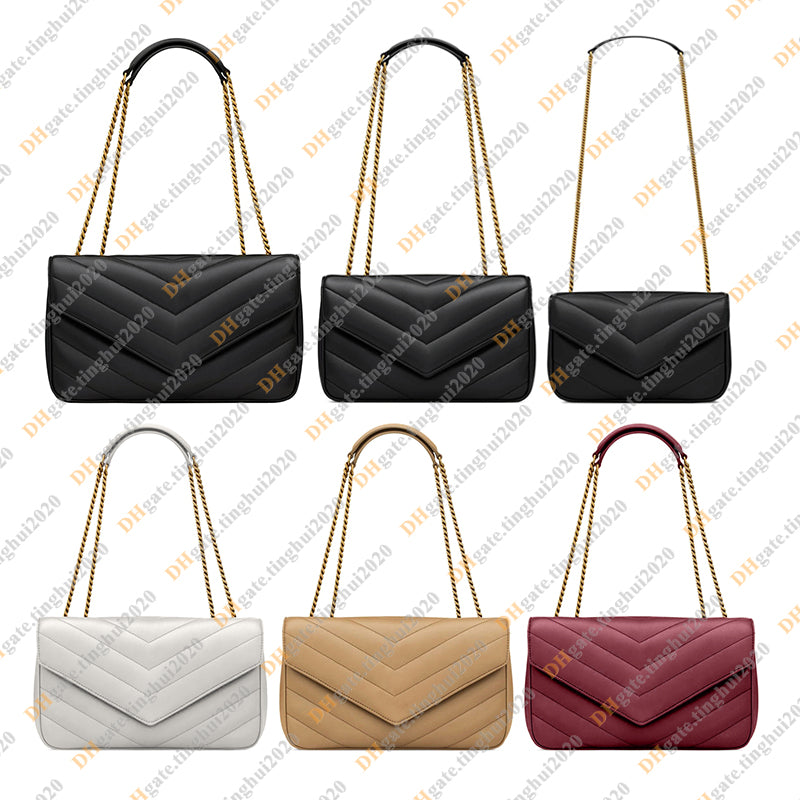 Ladies Fashion Casual Designe Luxury Loulou Lambskin Bag Shoulder Bag Crossbody Totes Handbag Top Handbag Bag TOP Mirror Quality 821749 801437 80143