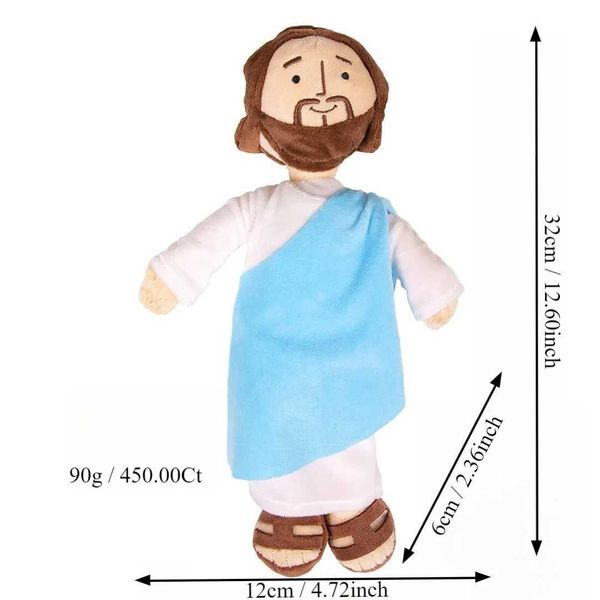 Yesus New Jesus Plush Doll Thanksgiving Gift Doll Spot Jesus PillowW240815