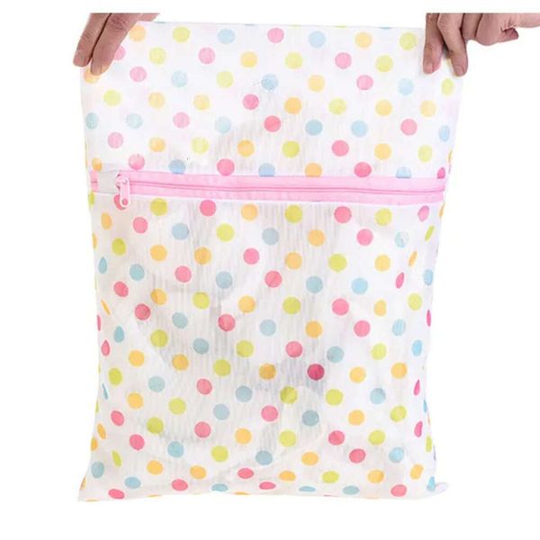 Multi Size Washing Care Bags Print Clothes Hine Laundry Bra Lingerie Mesh Net Wash Bag Pouch Basket Bolsas De Lavanderia Para El Cuidado Del