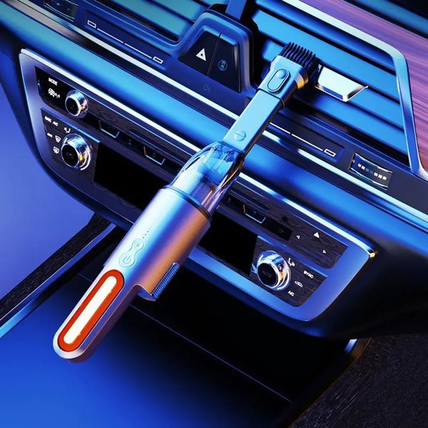 30000Pa Portable Brushless Car Vacuum Cleaner Multifunctional Wireless Handheld Strong Suction Vacuum Cleaner With LED Light V8