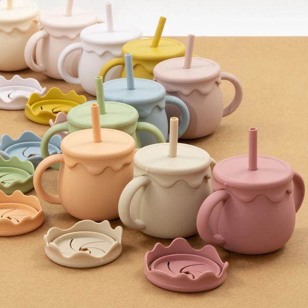 Baby Feeding Food Storage Box Snack Cup Portable Drinking Infant Dual Purpose Sippy Cover Band born Accessories 241227