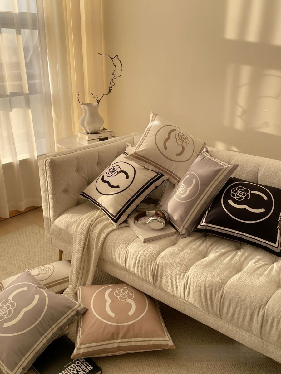 Designer pillow bed head sofa waist pillowcase pillow living room cushion modern French living room bedroom office decor without core