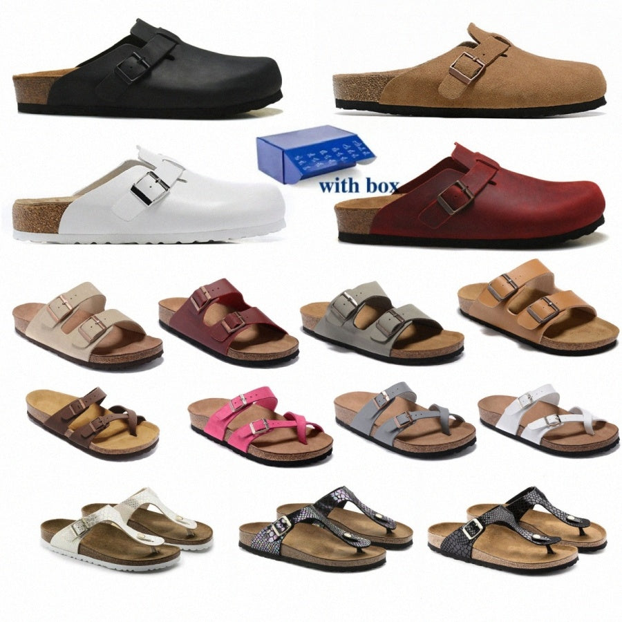 Designer Clogs Sandals Clog Slippers Birkinstoc Slippers clogs slidesk Summer Leather Buckle Slide Favourite Beach Casual Shoes slippers Platform Sl