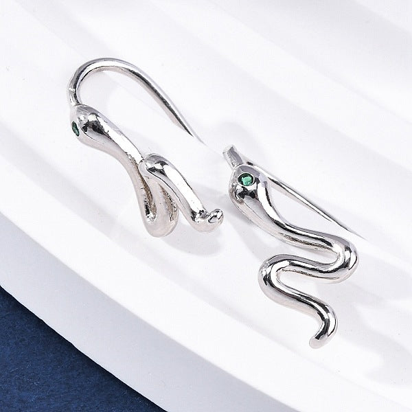 Boucles d'oreilles pendantes en laiton avec micro pavé de zircons cubiques