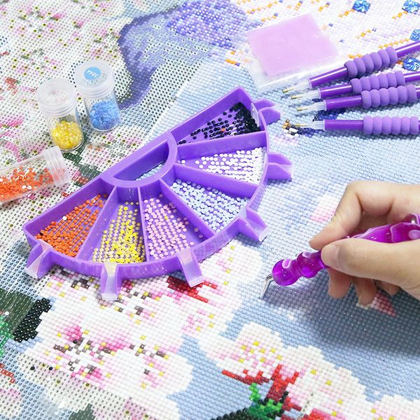 Diamond Painting New Multifunctional Drill Disc DIY Dot Drill Pen Diamond Storage Tray Diamond Embroidery Screen Drill Disc Tool