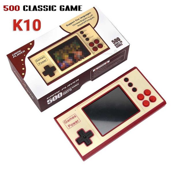 K30 Classic Retro Portable Mini Handheld Video Game Console 2.8 Inch Color LCD Kids Color Game Player Built-in 500 Games Z241219