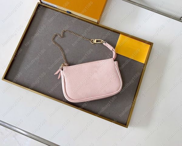 2023 TOP Designer wallets luxury purse MINI POCHETTE ACCESSOIRES women clutch bags Highs quality flower letter coin purses card holders with