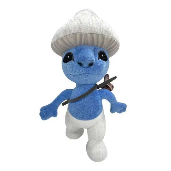 Stuffed Plush Animals 25cm Smurf Cat Toy We Live Love Lie Doll Peluches Mushroom BlueStuffed Animal Soft Christma Q240521