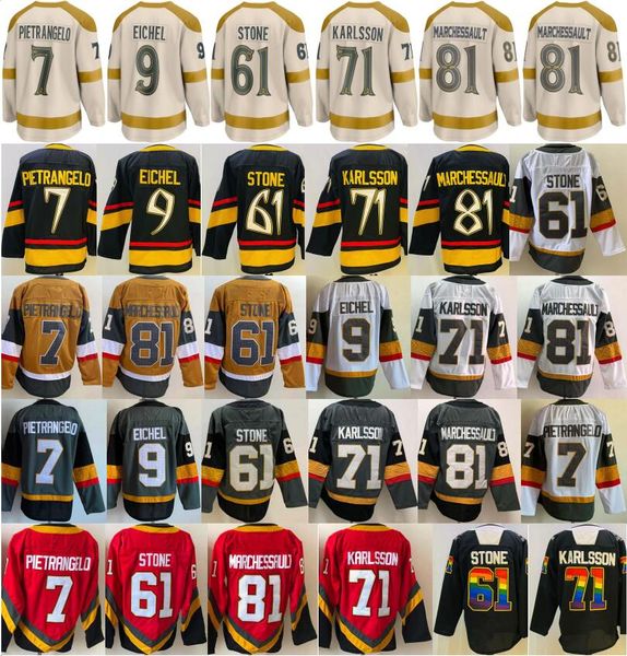2024 Winter Classic Mans Hockey 71 William Karlsson Jersey Man 9 Jack Eichel 81 Jonathan Marchessault 7 Alex Pietrangelo 61 Mark Stone For S