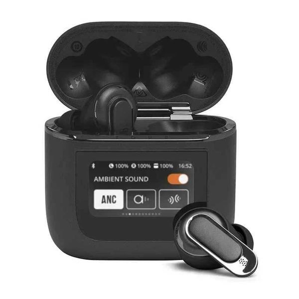 New Arrival Wireless earphones ANC earphones LCD digital display screen sports earphones built-in microphone earphones HiFi stereo surround