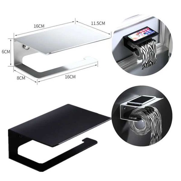 Household toilet paper toilet paper roll holder paper towel mobile phone bathroom LTI functional shelf household storage rack W250110