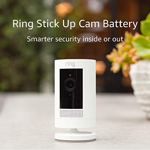 Certified Refurbished Ring Stick Up Cam Battery HD security camera with custom privacy controls, Simple setup, Works with Alexa Electronics