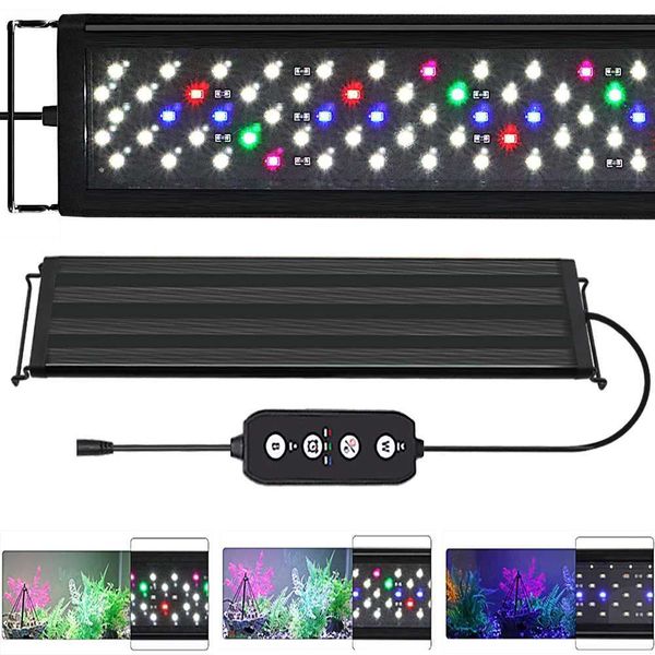 12-30 Inch Aquarium Dimmable Iighting LED light With Timer And Power-off Memory Function Fish Tank Plant Growth Iight 100-240V Z250205