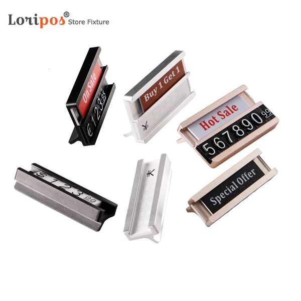 Small Table Number Place Card Holder Mini Metal Price Label Paper Tags Acrylic Sign Holder Display Stand