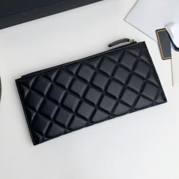 Genuine Leather Long Wallets Women&#039;s Purses And Handbags Fashion Billfold Cow Leather Credit Card Holders Money Clip Clutches Zipper Pu