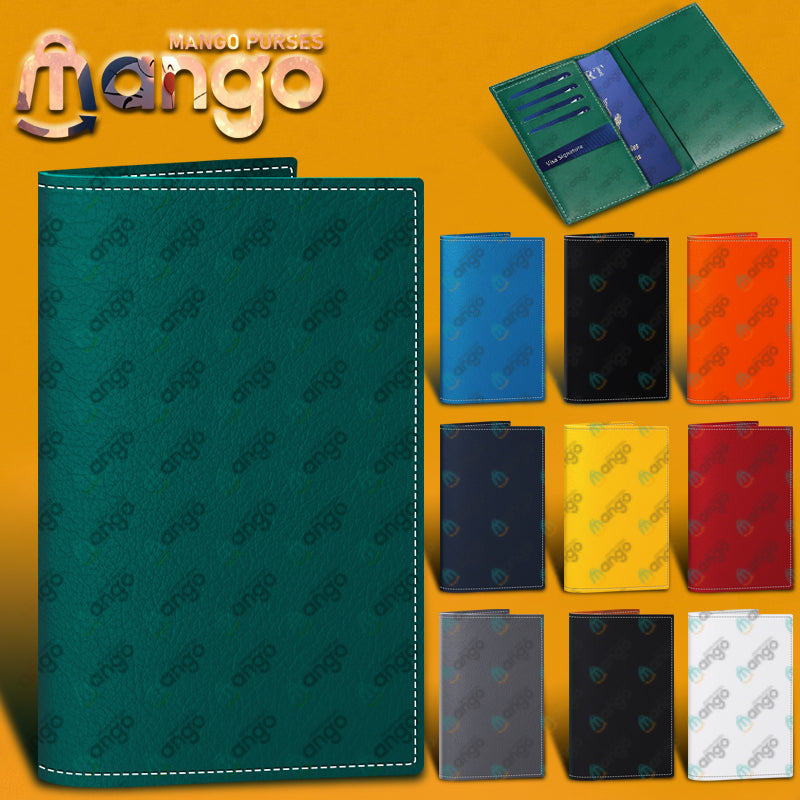 Mango89711 Passport Holder, designer wallet Passport Wallet Cover Case for Travel Card Holder,Passport Book Holders for Women and Men