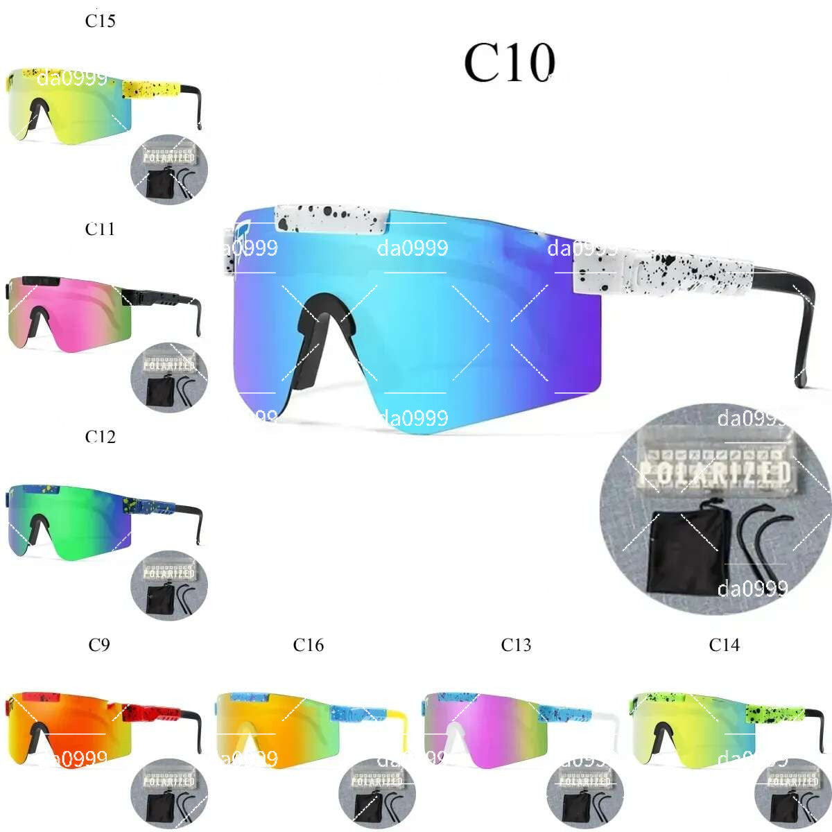 5A Original Pits viper Sport google TR90 Polarized cycling glasses Pitvipers Sunglasses for men-women Outdoor windproof eyewear 100% UV Mirrored len