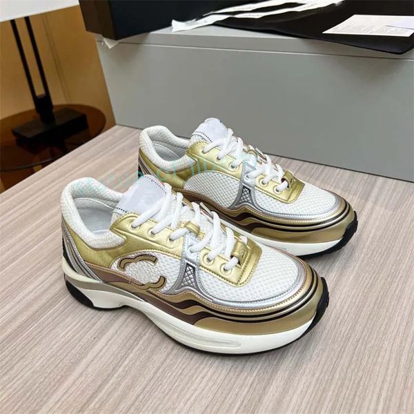 channel shoes Designer Luxury Womens Casual Outdoor running Shoes Reflective Sneakers Vintage Suede Leather and Men Trainers Fashion derma 2