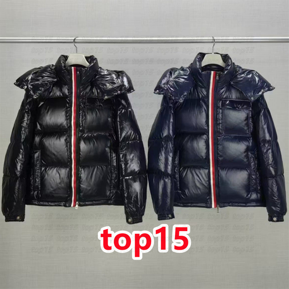 Designer mens puffer jacket men down jackets with chip mens winter coats women outerwear embroidered armband winter outerwear coats Windproof Down J