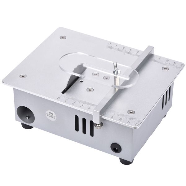 15mm Mini Multifunctional Table Saw Aluminum Alloy Electric Desktop Saws Liftable Saw Blade Bench Saw Household DIY Cutting Tool Cutter Mach